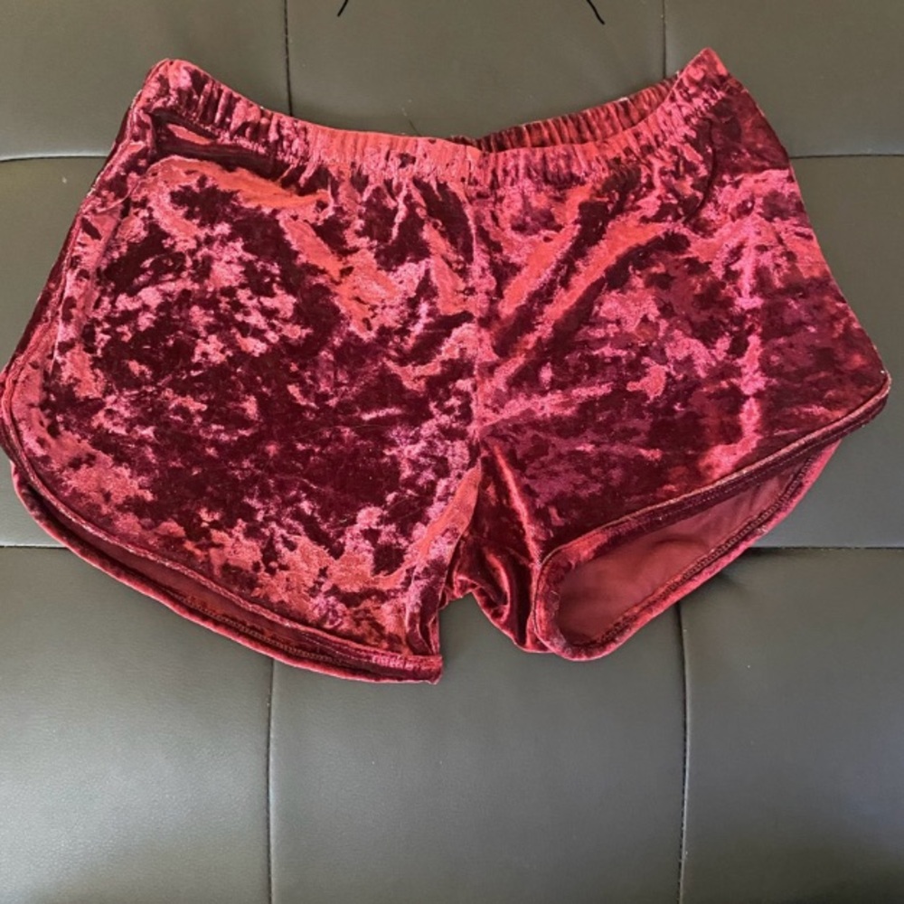 Red shorts.